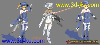 3D打印模型四个卡通女孩的图片