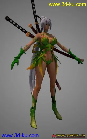 3D打印模型Stella from LOCO (all models, rigged, plus animations and weapons)的图片