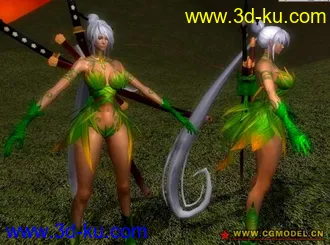 3D打印模型Stella from LOCO (all models, rigged, plus animations and weapons)的图片