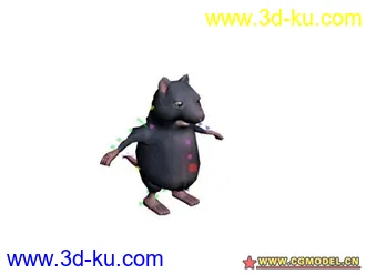 3D打印模型max兔子老鼠动画绑定的图片