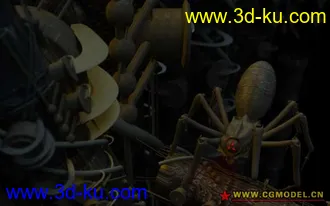 3D打印模型機械蜘蛛的图片