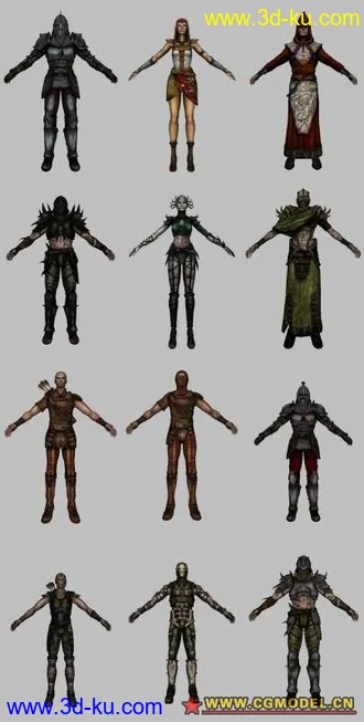 3D打印模型Dark Mesiah of Might and Magic MP Charecters的图片