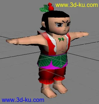 3D打印模型[首发][国产动画超经典人物][葫芦娃]MAX低模带贴图]！的图片