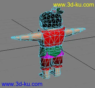 3D打印模型[首发][国产动画超经典人物][葫芦娃]MAX低模带贴图]！的图片