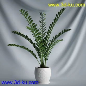 盆景模型,盆栽模型,鲜花模型,花瓶模型,玫瑰,仙人掌,百合等模型20个的图片4