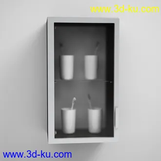 卫浴模型,毛巾,牙刷,马桶,洗脸盆,柜子,竹楼等卫生间,浴室物品模型41个的图片19