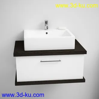 卫浴模型,毛巾,牙刷,马桶,洗脸盆,柜子,竹楼等卫生间,浴室物品模型41个的图片25