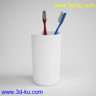 卫浴模型,毛巾,牙刷,马桶,洗脸盆,柜子,竹楼等卫生间,浴室物品模型41个的图片38