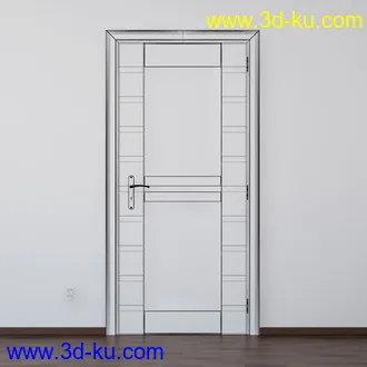 门模型,木门,房门,大门,办公室门,门把手,门托,门锁等158个模型的图片41