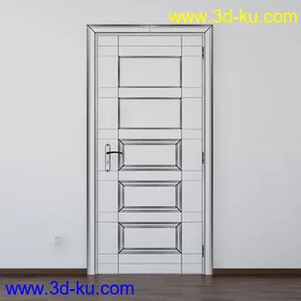 门模型,木门,房门,大门,办公室门,门把手,门托,门锁等158个模型的图片53