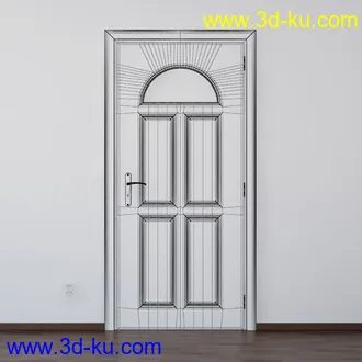 门模型,木门,房门,大门,办公室门,门把手,门托,门锁等158个模型的图片77
