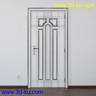 门模型,木门,房门,大门,办公室门,门把手,门托,门锁等158个模型的图片81