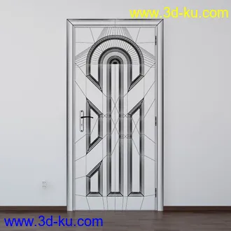 门模型,木门,房门,大门,办公室门,门把手,门托,门锁等158个模型的图片96