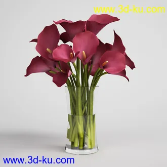 花模型,鲜花,花瓶,花篮,花卉,玫瑰,菊花,向日葵,兰花,百合,等25个花模型的图片