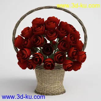 花模型,鲜花,花瓶,花篮,花卉,玫瑰,菊花,向日葵,兰花,百合,等25个花模型的图片25