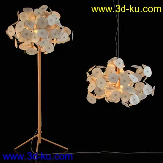 灯模型合集,艺术灯,创意灯,竹灯,台灯,吊灯,立地灯等20个模型的图片