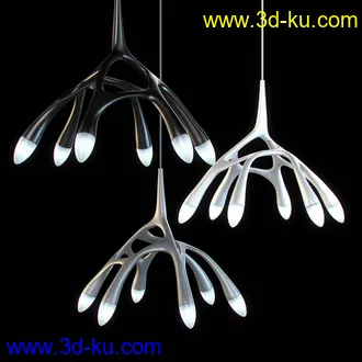 灯模型合集,艺术灯,创意灯,竹灯,台灯,吊灯,立地灯等20个模型的图片