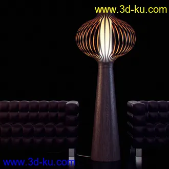 灯模型合集,艺术灯,创意灯,竹灯,台灯,吊灯,立地灯等20个模型的图片