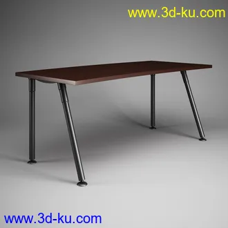 办公家具合集,桌子,柜子,背靠椅,皮椅,木椅,木架,创意椅子等模型65个的图片7