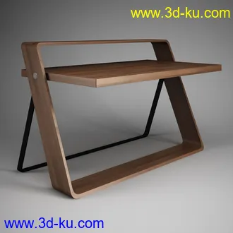 办公家具合集,桌子,柜子,背靠椅,皮椅,木椅,木架,创意椅子等模型65个的图片26