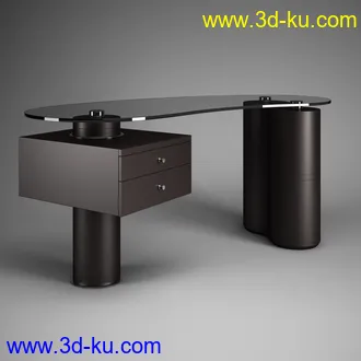 办公家具合集,桌子,柜子,背靠椅,皮椅,木椅,木架,创意椅子等模型65个的图片32