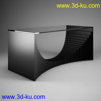 办公家具合集,桌子,柜子,背靠椅,皮椅,木椅,木架,创意椅子等模型65个的图片38