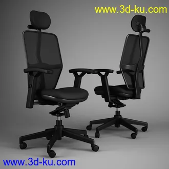 办公家具合集,桌子,柜子,背靠椅,皮椅,木椅,木架,创意椅子等模型65个的图片42