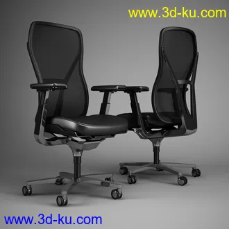 办公家具合集,桌子,柜子,背靠椅,皮椅,木椅,木架,创意椅子等模型65个的图片47