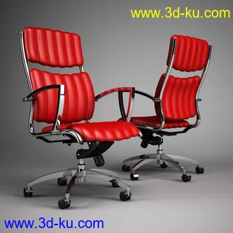 办公家具合集,桌子,柜子,背靠椅,皮椅,木椅,木架,创意椅子等模型65个的图片48