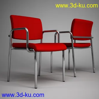 办公家具合集,桌子,柜子,背靠椅,皮椅,木椅,木架,创意椅子等模型65个的图片50