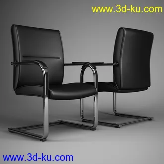 办公家具合集,桌子,柜子,背靠椅,皮椅,木椅,木架,创意椅子等模型65个的图片51