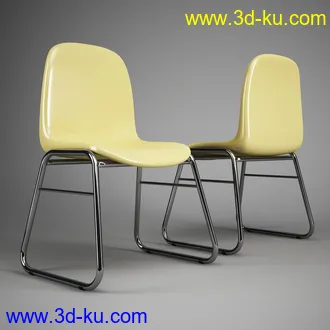 办公家具合集,桌子,柜子,背靠椅,皮椅,木椅,木架,创意椅子等模型65个的图片53
