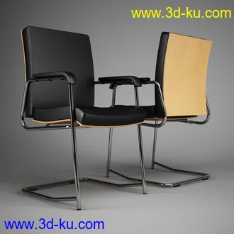 办公家具合集,桌子,柜子,背靠椅,皮椅,木椅,木架,创意椅子等模型65个的图片54