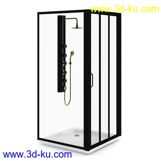 卫生间物品,浴室物品,洗脸盆,马桶,沐浴间,卷纸,毛巾,衣架,挂勾,牙刷,香皂,水龙头,沐浴露,浴缸模型70个的图片13