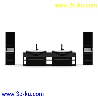 卫生间物品,浴室物品,洗脸盆,马桶,沐浴间,卷纸,毛巾,衣架,挂勾,牙刷,香皂,水龙头,沐浴露,浴缸模型70个的图片57