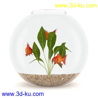 玻璃容器,鱼缸,玻璃槽,金鱼缸,盛具,玻璃瓶等模型15个的图片
