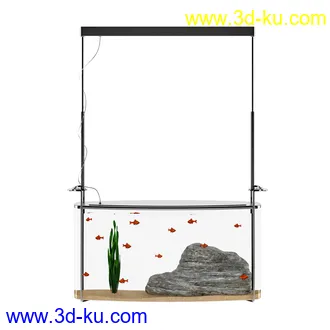 玻璃容器,鱼缸,玻璃槽,金鱼缸,盛具,玻璃瓶等模型15个的图片
