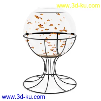 玻璃容器,鱼缸,玻璃槽,金鱼缸,盛具,玻璃瓶等模型15个的图片
