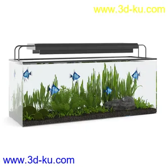 玻璃容器,鱼缸,玻璃槽,金鱼缸,盛具,玻璃瓶等模型15个的图片