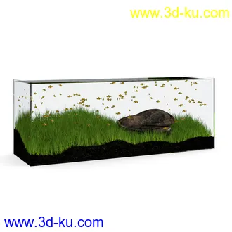 玻璃容器,鱼缸,玻璃槽,金鱼缸,盛具,玻璃瓶等模型15个的图片