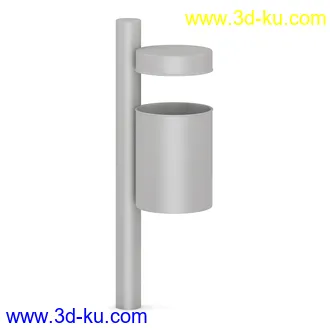 街道设施,公共物品,石椅,长椅,圆形椅子,垃圾桶,灯柱,街灯,路灯,防护栏,格子地面,围栏等模型41个的图片14