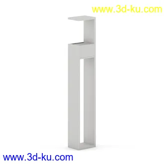 街道设施,公共物品,石椅,长椅,圆形椅子,垃圾桶,灯柱,街灯,路灯,防护栏,格子地面,围栏等模型41个的图片17