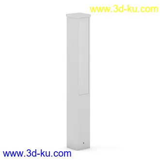 街道设施,公共物品,石椅,长椅,圆形椅子,垃圾桶,灯柱,街灯,路灯,防护栏,格子地面,围栏等模型41个的图片27