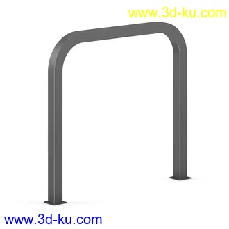 街道设施,公共物品,石椅,长椅,圆形椅子,垃圾桶,灯柱,街灯,路灯,防护栏,格子地面,围栏等模型41个的图片33