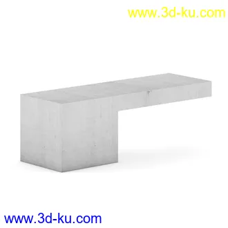 街道设施,公共物品,石椅,长椅,圆形椅子,垃圾桶,灯柱,街灯,路灯,防护栏,格子地面,围栏等模型41个的图片38