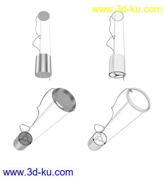 厨房设备,厨房电器,吊灯,抽油烟机,电磁炉,扫地机,洗地机,烤箱,烘焙机,消毒碗柜,冰柜,洗碗槽等模型25个的图片13