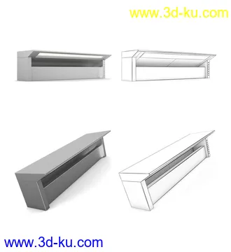 厨房设备,厨房电器,吊灯,抽油烟机,电磁炉,扫地机,洗地机,烤箱,烘焙机,消毒碗柜,冰柜,洗碗槽等模型25个的图片21