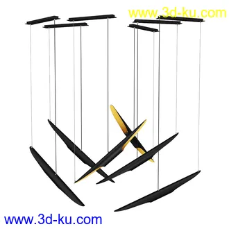 灯模型合集,吊灯,烛光灯,水晶灯,筒灯,台灯,镭射灯,舞台灯,聚光灯等模型65个的图片30