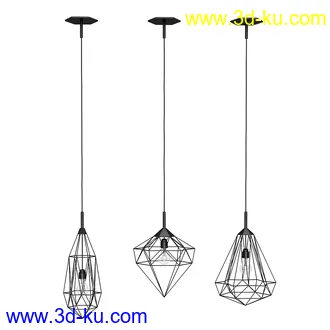 灯模型合集,吊灯,烛光灯,水晶灯,筒灯,台灯,镭射灯,舞台灯,聚光灯等模型65个的图片32