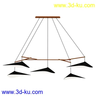 灯模型合集,吊灯,烛光灯,水晶灯,筒灯,台灯,镭射灯,舞台灯,聚光灯等模型65个的图片33